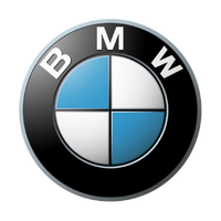 BMW logo with black background