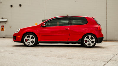 Giveaway vehicle, side profile view