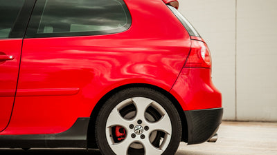 Giveaway vehicle, wheel detail