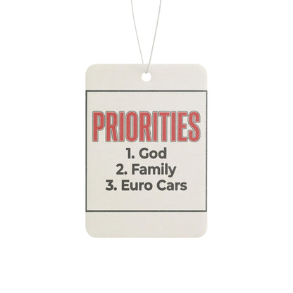 Car Air Freshener -Priorities