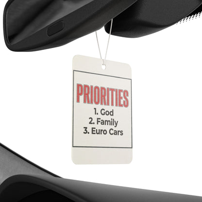 Car Air Freshener -Priorities