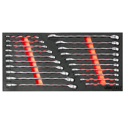 BoxoUSA 159-Piece Metric and SAE Combo 3-Drawer Hand Carry Tool Box ECC20301-003R2SBK1