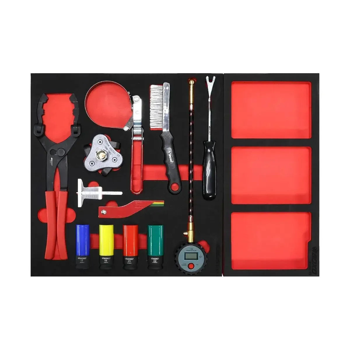 BoxoUSA Pro Series | 28" 3-Drawer Flip-Top Service Cart with 160-Piece Quick Service Master Tool Set 28BQS-BK-R