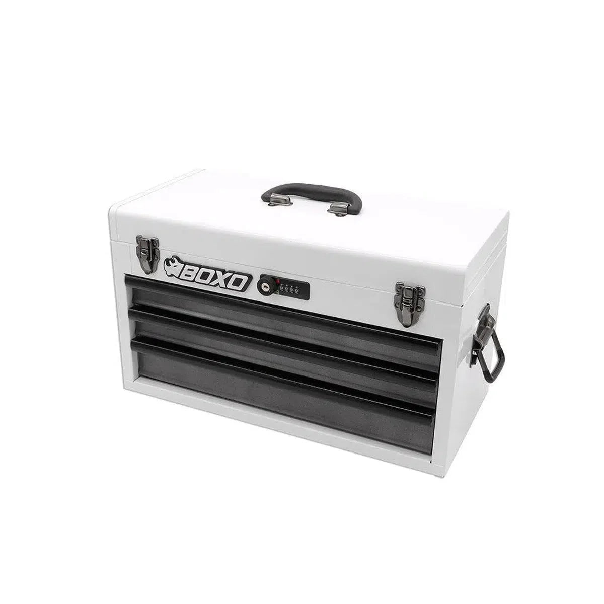 BoxoUSA 20" 3-Drawer Hand Carry Tool Box ECC20301L-GY1-BK
