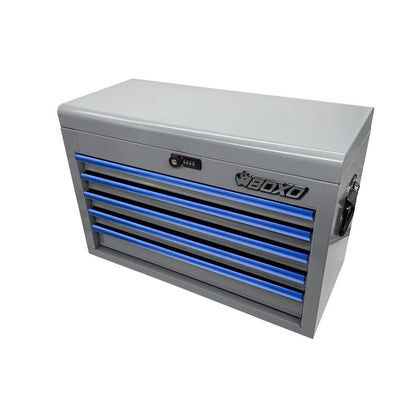 BoxoUSA 159-Piece Metric and SAE Combo 5-Drawer Hand Carry Tool Box ECC26501L-058R2GY1-B