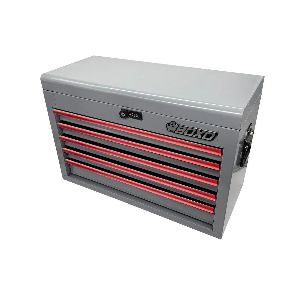 BoxoUSA 159-Piece Metric and SAE Combo 5-Drawer Hand Carry Tool Box ECC26501L-058R2GY1-R