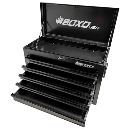 BoxoUSA 26" 5-Drawer Hand Carry Tool Box ECC26501L-SBK-BK