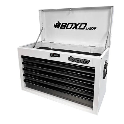 BoxoUSA 26" 5-Drawer Hand Carry Tool Box ECC26501L-SBK-BK