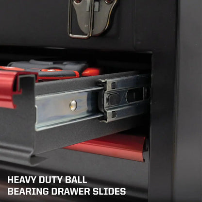 BoxoUSA 20" 3-Drawer Hand Carry Tool Box ECC20301L-SBK1-BK