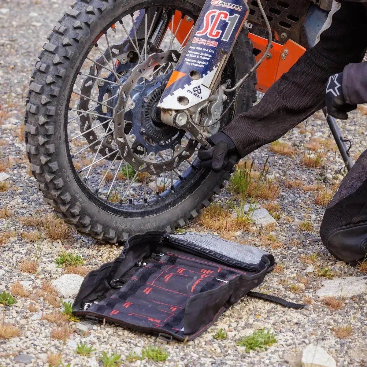 BoxoUSA Adventure Motorcycle Roll | 40-Piece Metric Motorcycle Tool Kit PA923