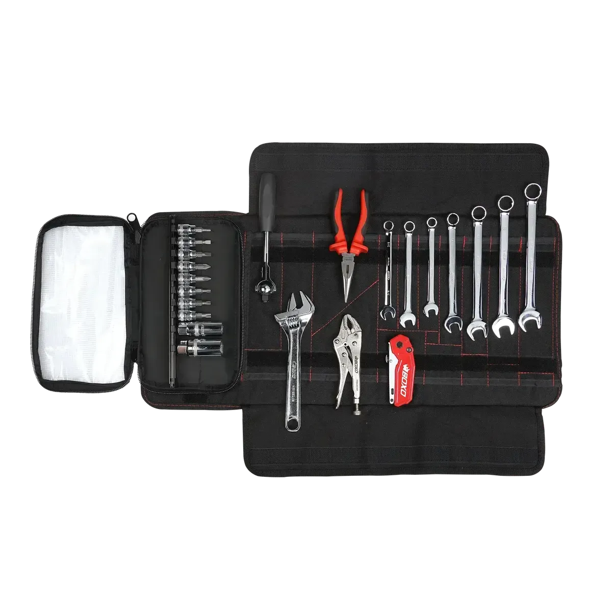 BoxoUSA Snowmobile Roll | 23-Piece Metric & SAE Snowmobile Tool Kit PA924