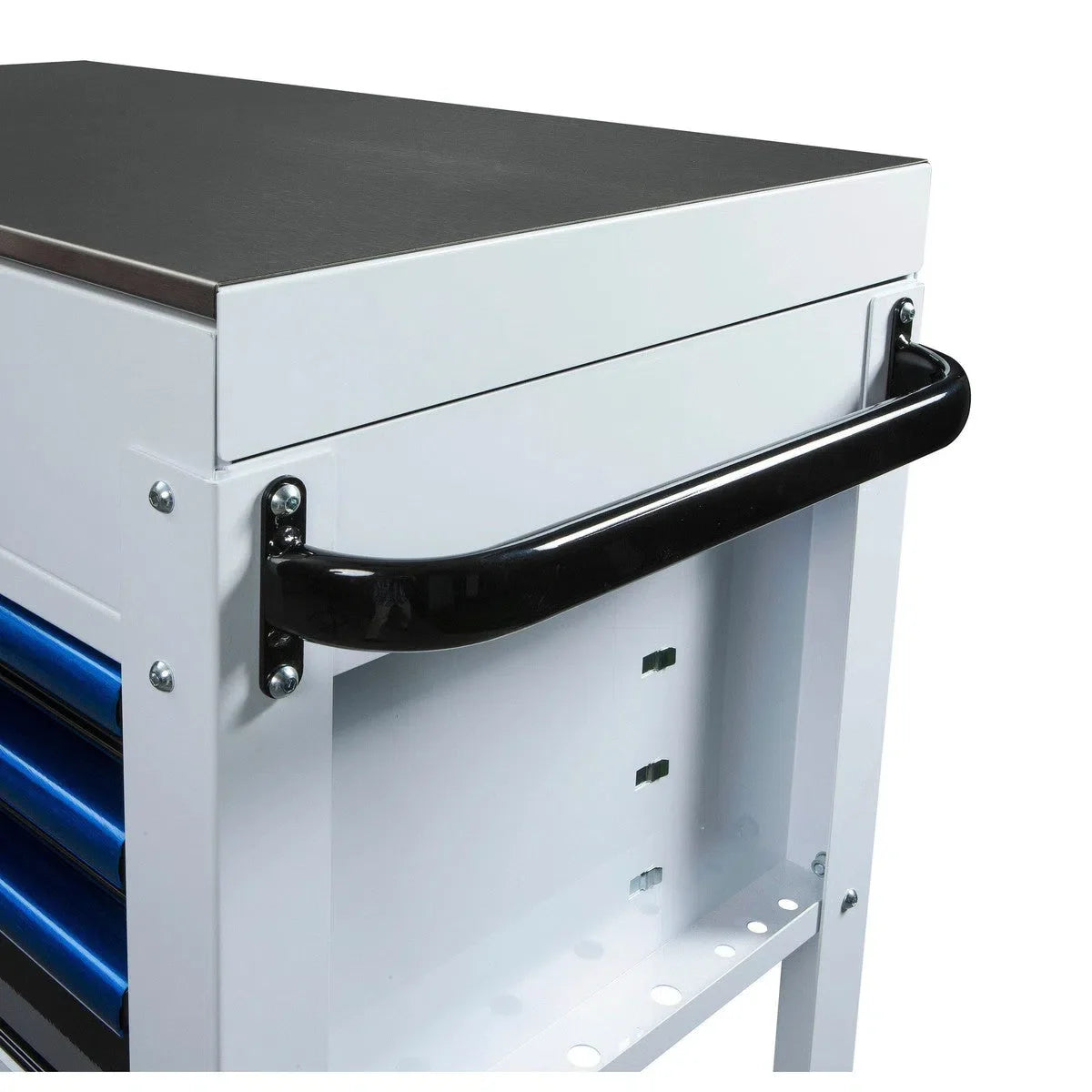 BoxoUSA Pro Series | 35" 3-Drawer Slide-Top Service Cart Tool Box with 222-Piece Master Tool Set 35SBM-BK-R