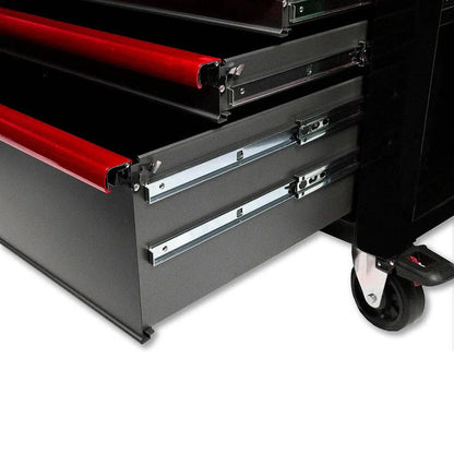BoxoUSA Pro Series | 35" 5-Drawer Flip-Top Service Cart Tool Box UAS341051L-BK-R