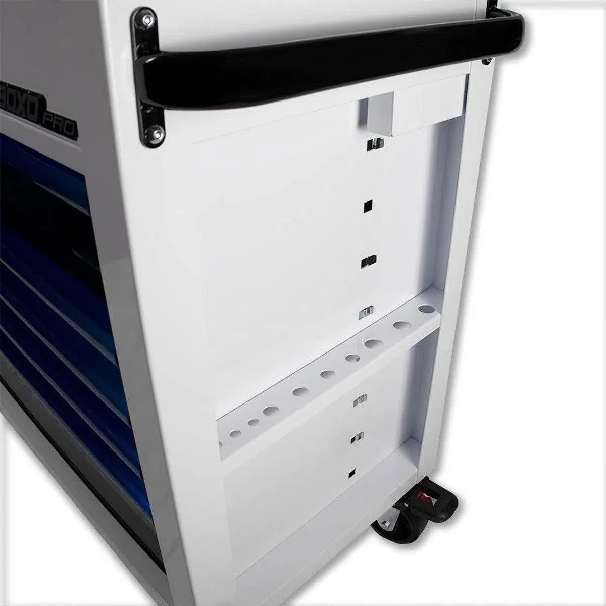 BoxoUSA Pro Series | 35" 5-Drawer Flip-Top Service Cart Tool Box UAS341051L-BK-R