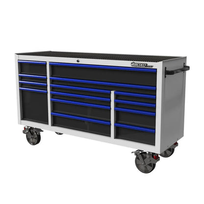 BoxoUSA Pro Series | 72" 14-Drawer Rolling Tool Box UATD7214-BK-1-R