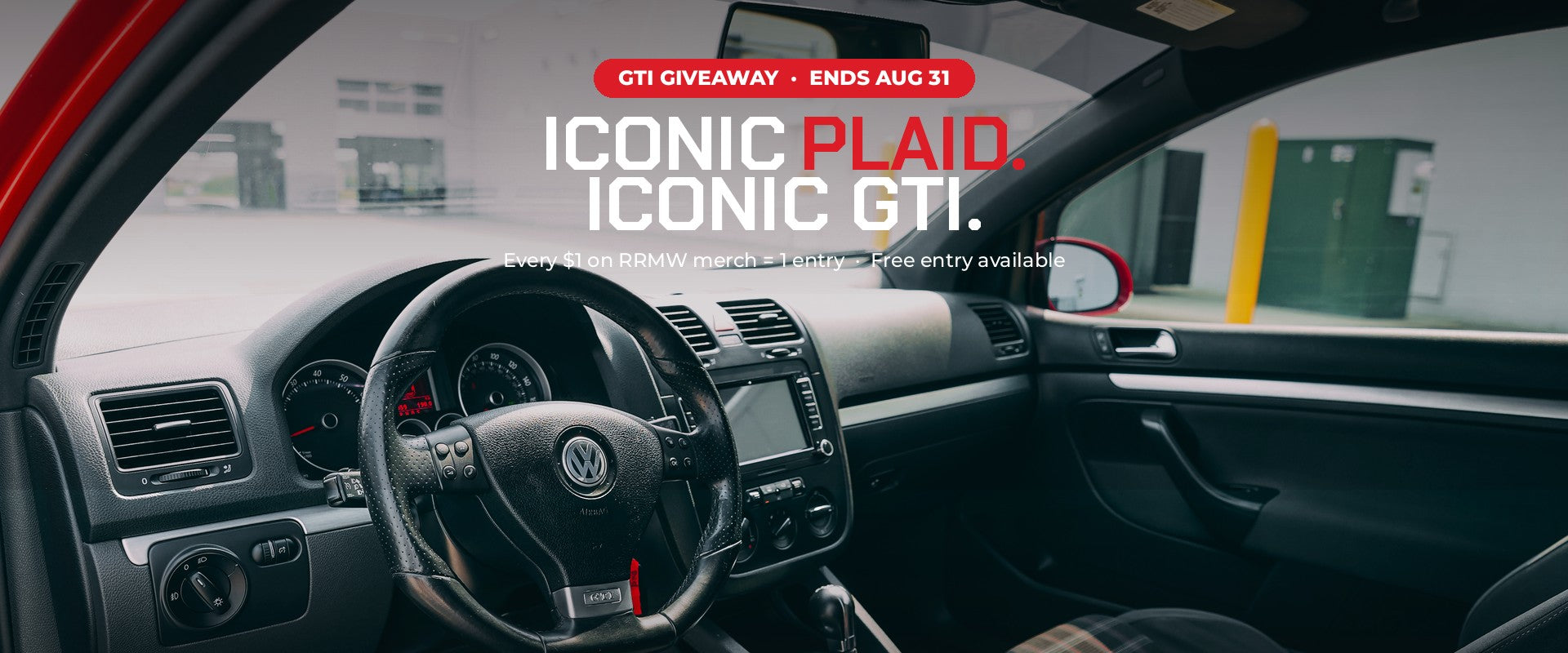 Iconic plaid interior — Mk5 VW GTI giveaway, Red River Motorwerks