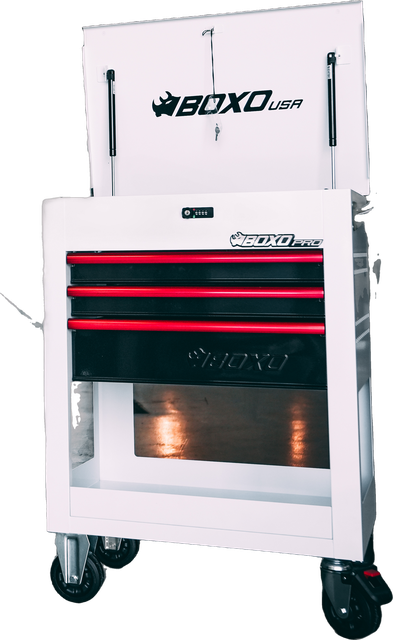 BOXO Pro Service Cart — White finish